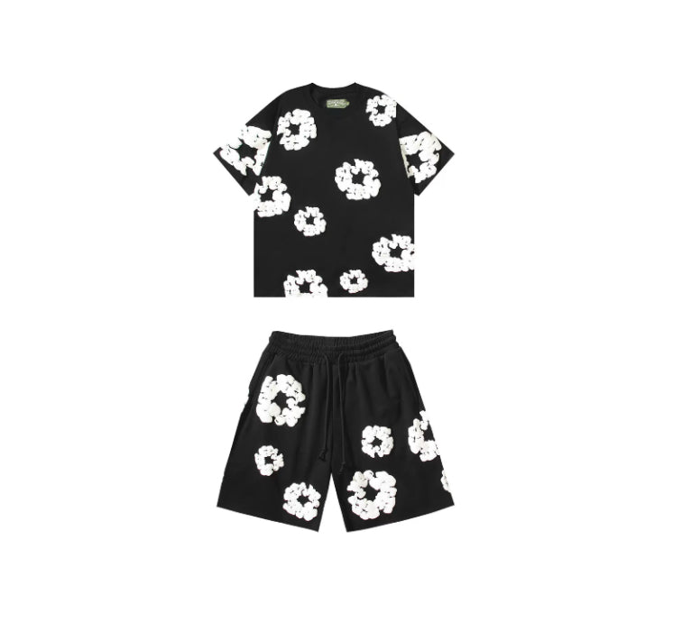 Lazoure- Blumenmuster Set