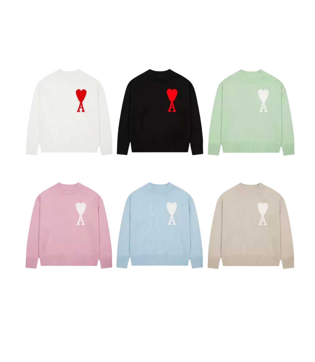 Viraler A Pullover mit Herz