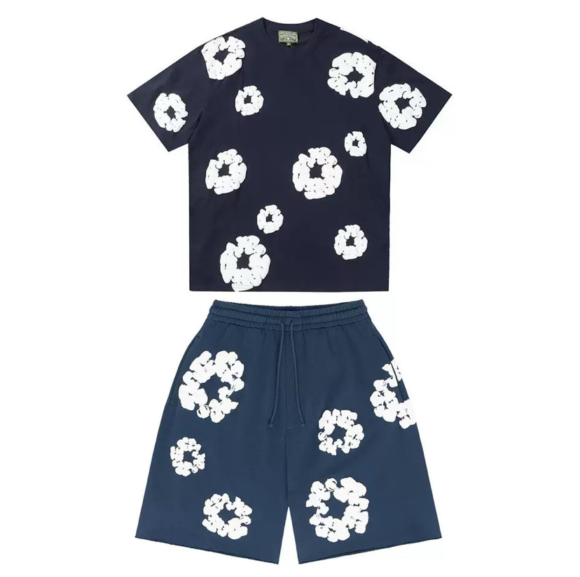 Lazoure- Blumenmuster Set