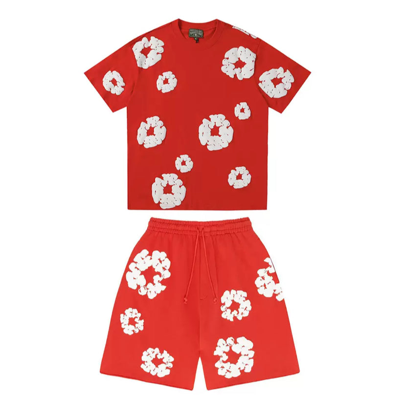 Lazoure- Blumenmuster Set
