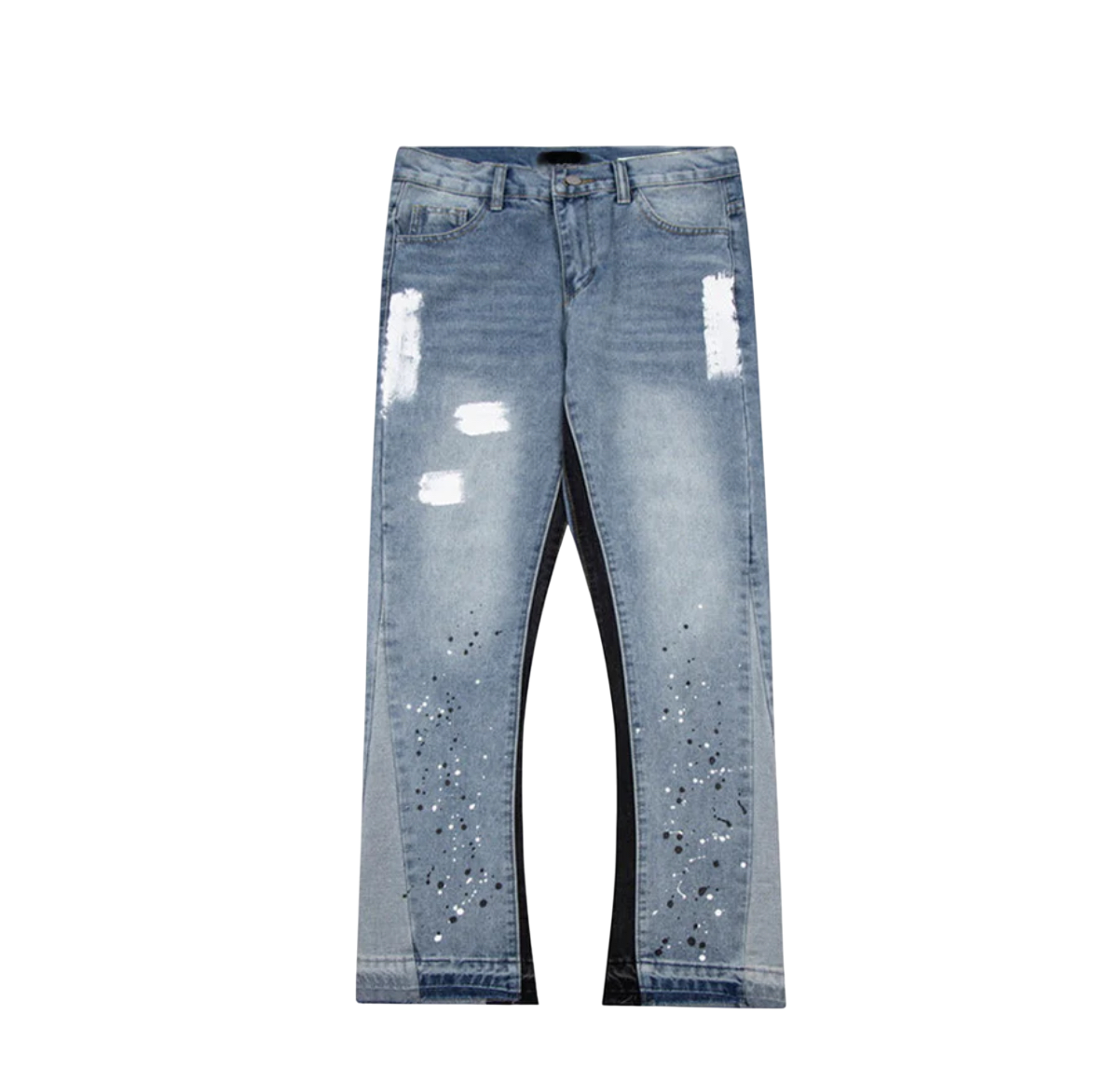 Blaue Flared Denim