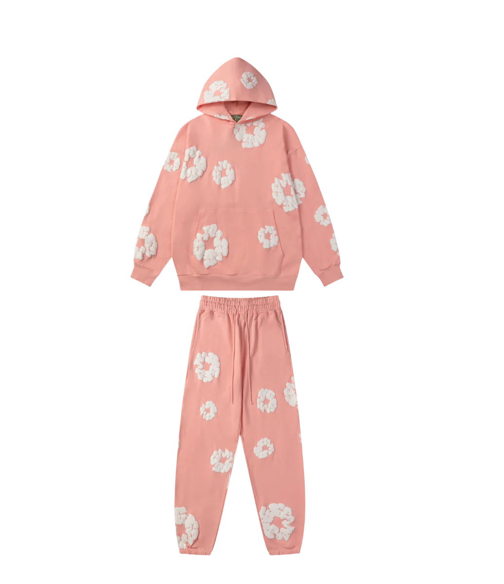Rosa Blumenmuster Tracksuit