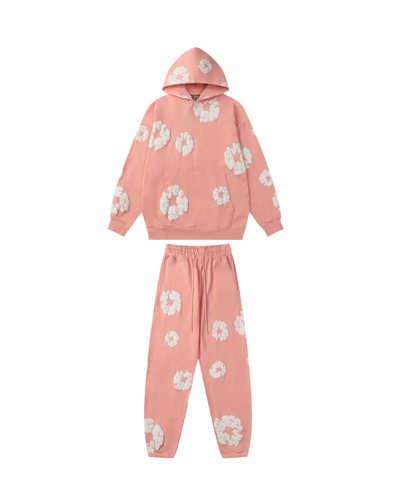Rosa Blumenmuster Tracksuit