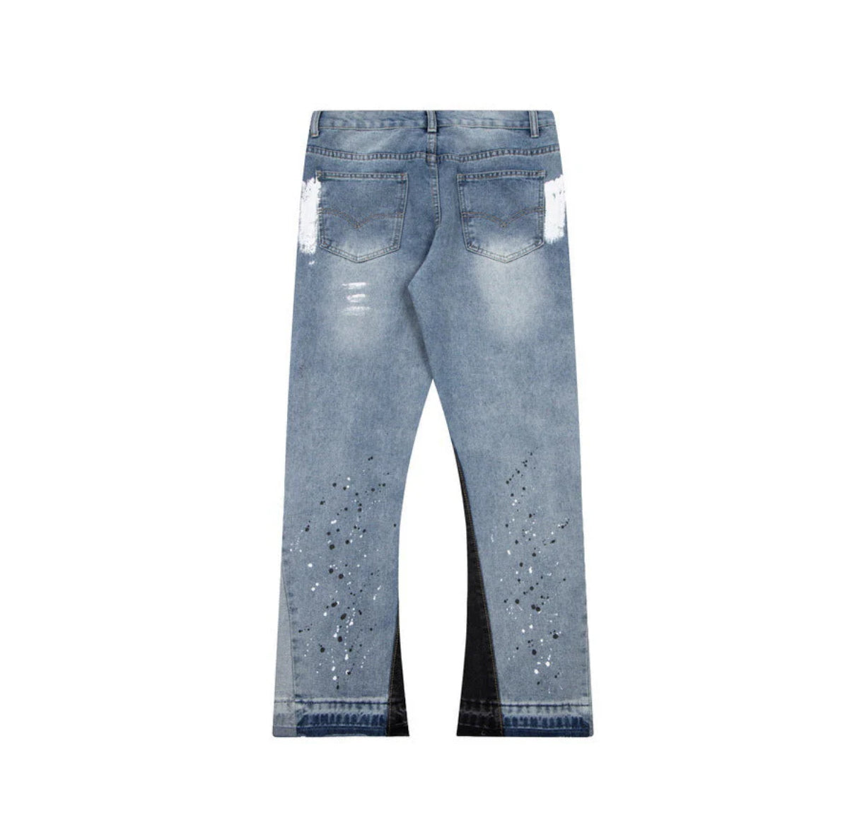 Blaue Flared Denim