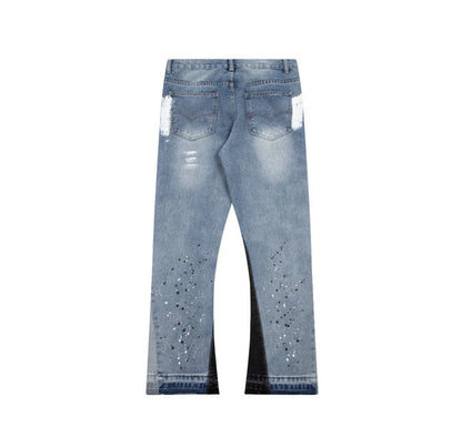 Blaue Flared Denim