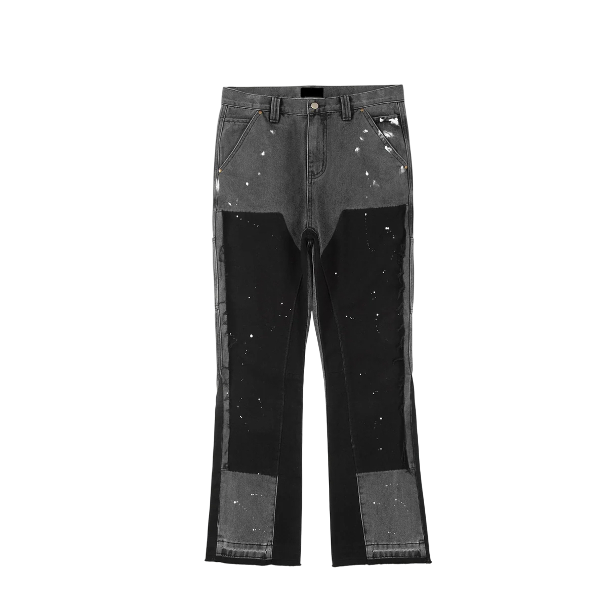 Flared Denim Hose mit flecken