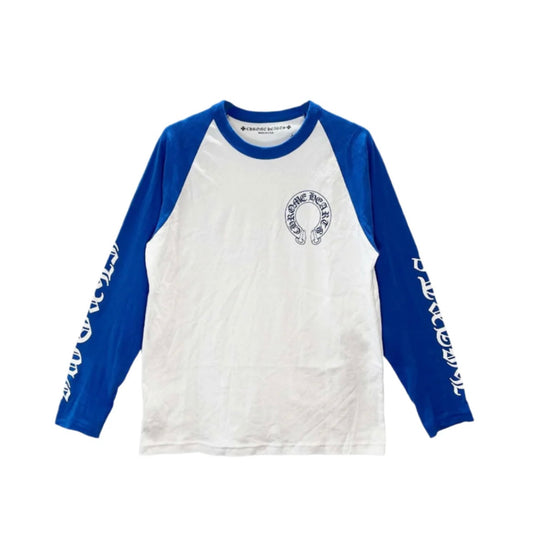 Viraler blauer Langarm Shirt